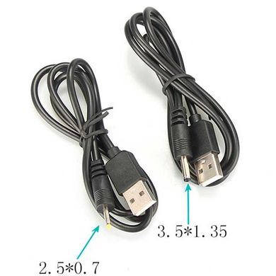 USB кабель для зарядки вібратора 3.5X1.35мм. Зарядний кабель для секс-іграшок X0000660 фото