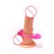 Еластичне ерекційне кільце зі щетинками та вібрацією - Рожевий X0000541 фото 2
