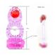 Еластичне ерекційне кільце зі щетинками та вібрацією - Рожевий X0000541 фото 3