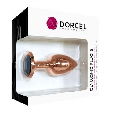 Металева анальна пробка із прикрасою у вигляді кристалу Dorcel - Diamond Plug Rose Gold S SO5534 фото