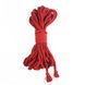 Бавовняна мотузка BDSM 8 метрів, 6 мм, червоний колір SO5208 фото 1