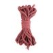 Бавовняна мотузка BDSM 8 метрів, 6 мм, колір бургунд SO5209 фото 1