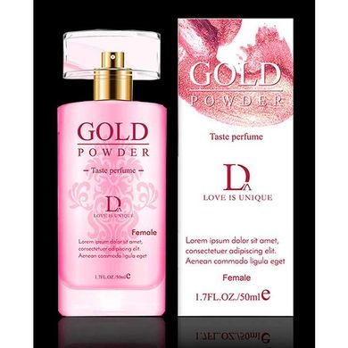 Интимные духи для женщин "Gold Powder" с феромонами и перламутровым порошком 50 мл - Розовый X0000728 фото