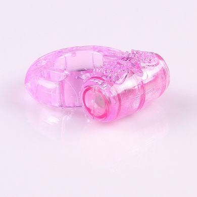 Еластичне ерекційне кільце з вібрацією - Рожевий X0000016 фото