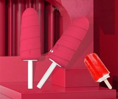 Вибратор "Мороженое" 10X Popsicle Vibrator USB - Розовый – Вибраторы X0000737 фото