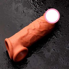 Насадка на пенис с фиксацией мошонки "Toyfa XLover" - Телесный X0000579 фото
