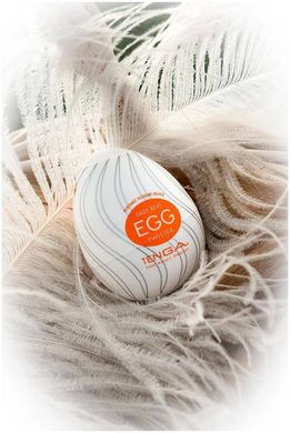 Мастурбатор-яйце Tenga Egg Tornado зі спірально-геометричним рельєфом SO5490 фото