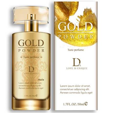Интимные духи для мужчин "Gold Powder" с феромонами и золотым порошком 50 мл X0000729 фото