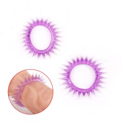 Эластичное рельефное эрекционное кольцо - Фиолетовый X00000188 фото