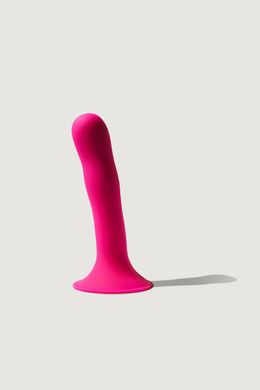 Дилдо с присоской Adrien Lastic Hitsens 4 Pink, отлично для страпона, диаметр 3,7см, длина 17,8см AD24041 фото