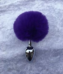 Анальна пробка FeelzToys - Bunny Tails Butt Plug Purple SO5062 фото