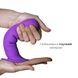 Дилдо с присоской Adrien Lastic Hitsens 3 Purple, отлично для страпона, диам. 4,1см, длина 18,2см AD24023 фото 7