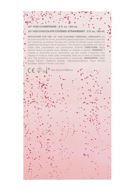 Набор лубрикантов System JO Sweet&Bubbly — Champagne & Chocolate Covered Strawberry (2×60 мл) SO6777 фото