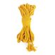 Бавовняна мотузка BDSM 8 метрів, 6 мм, жовтий колір SO5214 фото 2