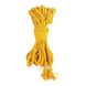 Бавовняна мотузка BDSM 8 метрів, 6 мм, жовтий колір SO5214 фото 1