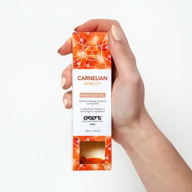 Массажное масло EXSENS Carnelian Apricot (бодрящее с сердоликом) 100мл, натуральное SO2378 фото
