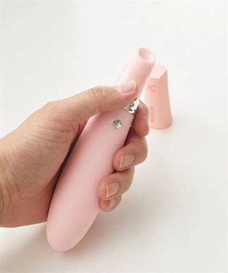 Вакуумный стимулятор с вибрацией KISTOY Miss CC Pink, можно использовать как вибратор, диам. 3,6см SO3622 фото