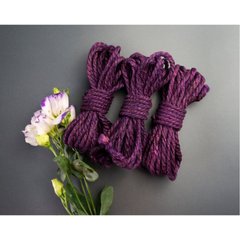 Джутова мотузка для шібарі Feral Feelings Shibari Rope, 8 м фіолетова SO4007 фото