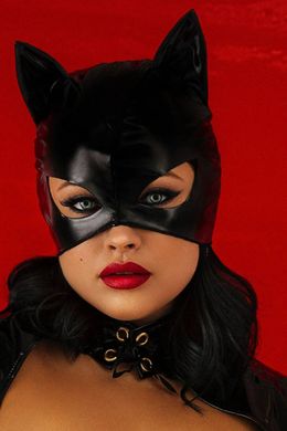 Сексуальна маска "Кішечка" під латекс, еластична SO2855 фото