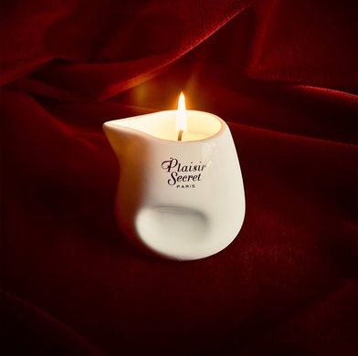 Массажная свеча Plaisirs Secrets Vanilla (80 мл) подарочная упаковка, керамический сосуд SO1844 фото