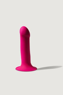 Двошаровий ділдо з вібрацією Adrien Lastic Hitsens 2 Pink, відмінно для страпона, макс діаметр 4 см, SO5052 фото