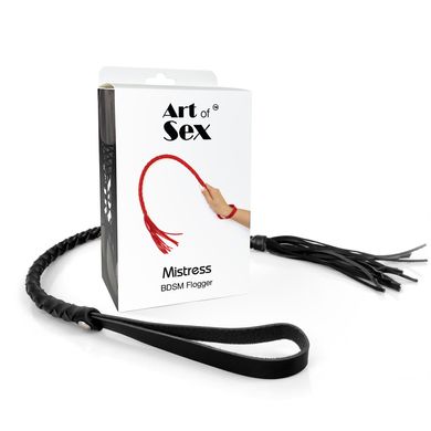 Батіг з екошкіри Art of Sex - Mistress, чорний SO9638 фото