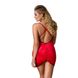 Сорочка приталенная с открытой спиной Passion LENA CHEMISE 4XL/5XL, red, трусики PS1028 фото 2