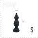Анальна пробка Adrien Lastic Amuse Mini Black (S) з двома переходами, макс. діаметр 3 см AD20289 фото 3