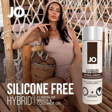 Крем-змазка з кокосовою олією System JO Silicone Free Hybrid ORIGINAL (120 мл) біла SO1683 фото