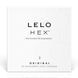 Презервативи LELO HEX Condoms Original 3 Pack, тонкі та суперміцні SO8130 фото 7