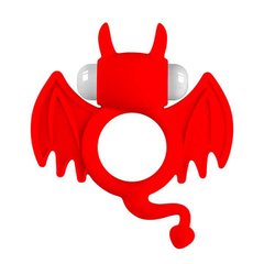 Эрекционное кольцо с вибростимуляцией Batman - Красный X0000721-2 фото