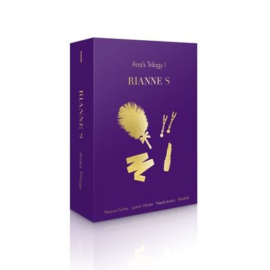 Романтический подарочный набор RIANNE S Ana's Trilogy Set I: помада-вибратор, зажимы, повязка SO3855 фото
