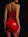 Сукня лакована червона "Спокусниця Марго" XS/S, блискавка на всю довжину позаду SO3915 фото 3