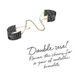 Наручники Bijoux Indiscrets Desir Metallique Handcuffs - Black, металлические, стильные браслеты SO2663 фото 7