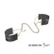 Наручники Bijoux Indiscrets Desir Metallique Handcuffs - Black, металеві, стильні браслети SO2663 фото 3