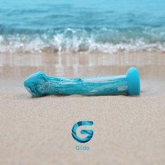 Стеклянный дилдо Gildo Ocean Ripple, объемная головка, идеально для точки G SO8893 фото