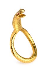 Эрекционное кольцо с головой кобры Master Series: Cobra King Golden Cock Ring SO8799 фото