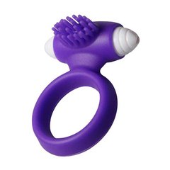 Эрекционное виброкольцо со щетинками - Фиолетовый X0000319 фото