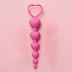 Силіконова анальна пробка "Гарбуз" - Рожевий - 18,5*1-3,5 см - Анальні іграшки X0000411-3 фото