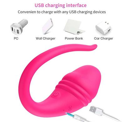 Смарт віброяйце Love Spouse USB 9 режимів - Рожевий - Смарт вібратори X0000581-1 фото