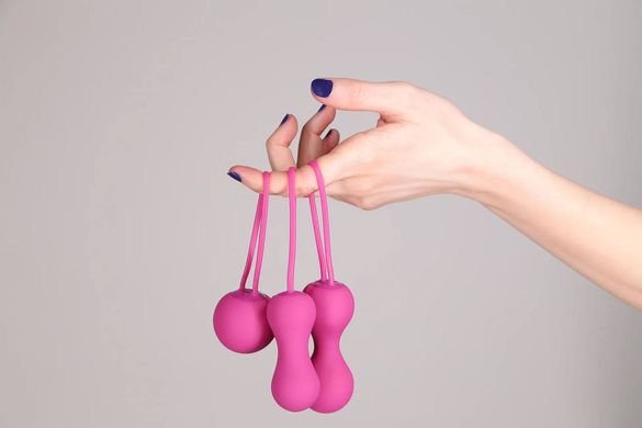 Набір вагінальних кульок Je Joue - Ami Fuchsia, діаметр 3,8-3,3-2,7см, вага 54-71-100гр SO3044 фото