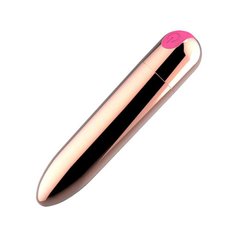 Водонепроницаемая вибропуля 10 режимов USB - Розовое золото – Вибраторы X0000577-4 фото