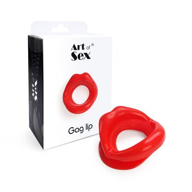 Кляп-расширитель в форме губ Art of Sex – Gag lip, красный SO6701 фото