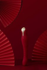 Смартвибратор-пульсатор Zalo — King Wine Red, кристалл Swarovski SO6656 фото