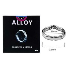 Магнитное эрекционное кольцо "Alloy" - Серебристый X0000780 фото