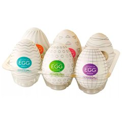Набір Яйце мастурбатор Tenga Clicker 6 шт. - Різні кольори - 6,7*5,2 см X0000014 фото