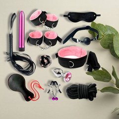 БДСМ набор из 12 предметов - Розовый – Садо-мазо X0000040-2 фото