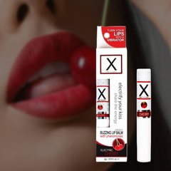 Стимулирующий бальзам для губ унисекс Sensuva - X on the Lips Cherry с феромонами, вишня SO4463 фото