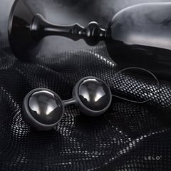 Вагинальные шарики LELO Luna Beads Noir Black, смещенный центр тяжести, диаметр 2,9 см, 2х37 г SO8685 фото