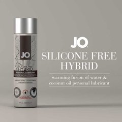 Разогревающая крем-смазка с кокосовым маслом System JO Silicone Free Hybrid WARMING (120 мл) белая SO1697 фото